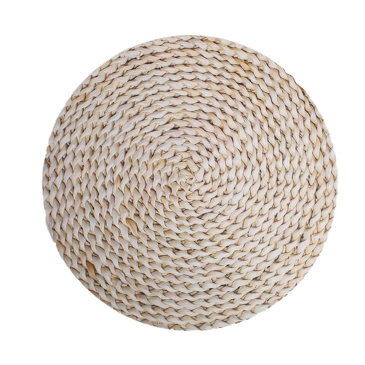 6 Beige 13 in Woven Rattan Design Disposable Paper Round CHARGER PLATES